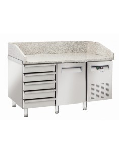 Banco pizza con 1 porta e cassettiera - cm 150 x 80 x 104 h 2
