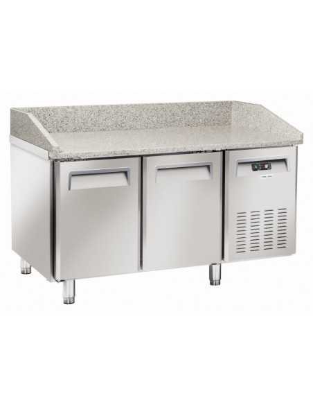 Pizza counter with 2 doors - cm 150 x 80 x 104 h