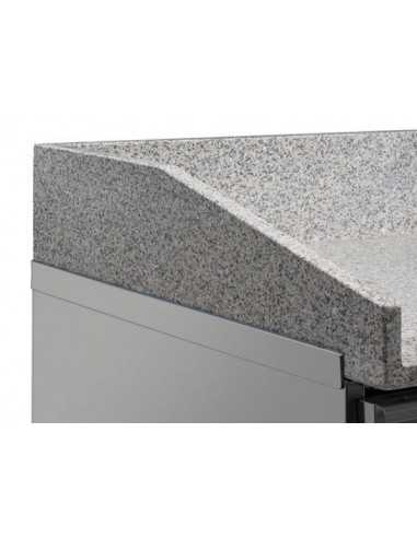 Mostrador para pizza con 2 puertas - cm 150 x 80 x 104 h