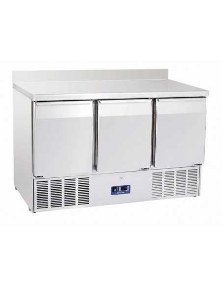 Saladette refrigerata - Alzatina - N. 3 porte - cm 136,5 x 70 x 98h