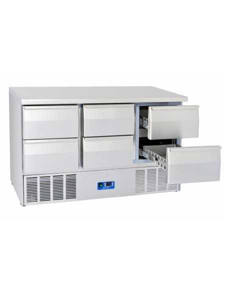 Refrigerated Salads - N. 6 drawers - cm 136.5 x 70 x 88.2h