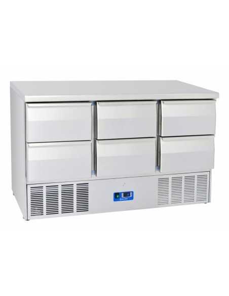 Refrigerated Salads - N. 6 drawers - cm 136.5 x 70 x 88.2h