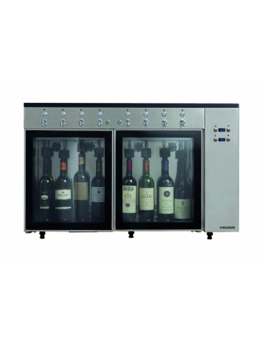 Nitrogen - Glass wine dispenser - Capacity: No. 6 bottles - Cm L 84.5 x P 38 x 64.1 h
