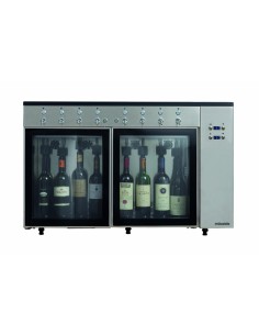 Azotatrice ed erogatore di vino al calice per 8 bottiglie