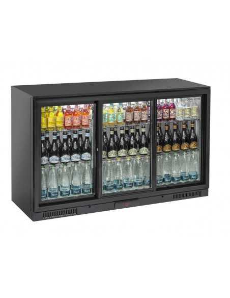Retrobanco - Capacità Lt 302 - 3 Porte a vetro - cm 135 x 52 x 86h