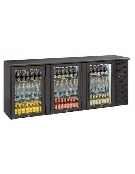 Vetrina espositiva refrigerata - 3 Porte - Capacità Lt 500 - cm 208.5 x 51,5 x 86h