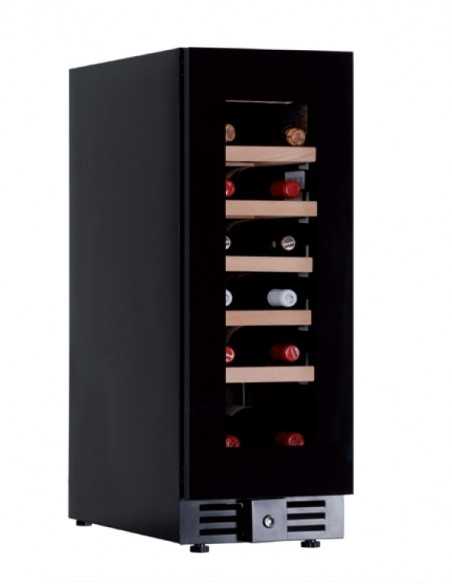 Wine display refrigerator 60 liters single temperature +2/+20 °C – 16 bottles – glass door – 29.5 x 57.3 x 82 cm