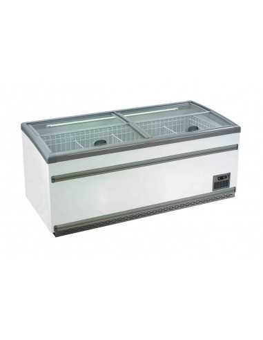 Isla refrigerada - Capacidad lt 1040 - cm 250 x 85 x 87 h