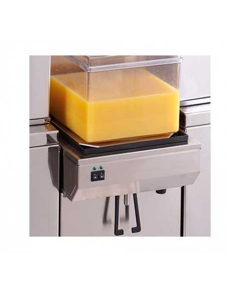 Exprimidor automático refrigerado de 7 litros 25 frutas por minuto