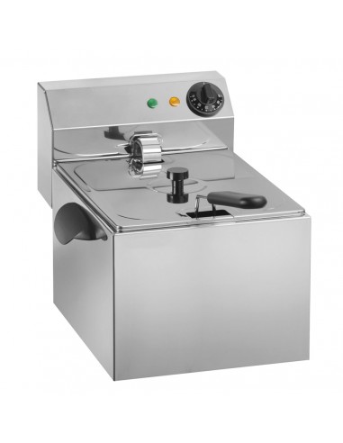 Electric fryer - Capacity 6 liters - Stainless steel structure - Cm 34 x 43 x 31 h