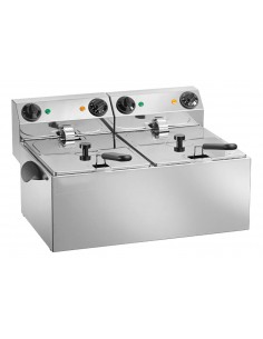Freidora eléctrica - Capacidad litros 6+6 - Cm 62 x 43 x...
