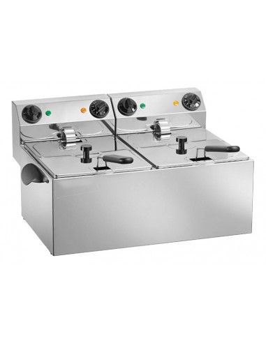 Electric fryer - Capacity liters 6+6 - Cm 62 x 43 x 31 h
