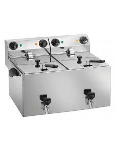 Freidora eléctrica - Capacidad 8+8 litros - cm 62 x 43 x...
