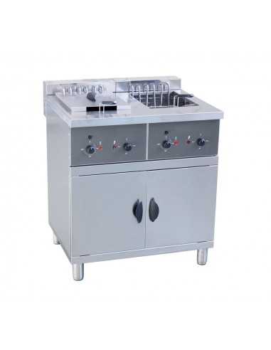 Electric fryer - Capacity liters 16+16 - Cm 80 x 70 x 95 h