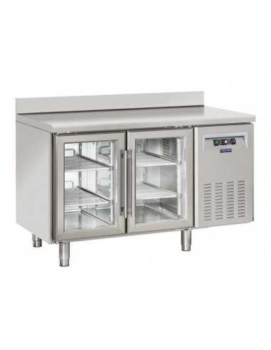 Refrigerated table - N. 2 glass doors -...