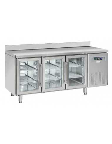 Refrigerated table - N. 3 glass doors -...