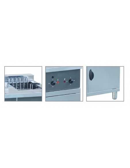 Electric fryer - Capacity liters 16+16 - Cm 80 x 70 x 95 h