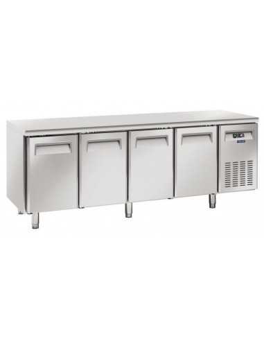 Mesa refrigerada - N. 4 puertas - cm 225 x 60 x...
