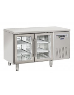 Refrigerated table - N. 2 glass doors - cm 135 x 62.5 x 95 h 2