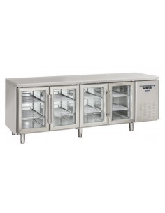 Tavolo refrigerato - N. 2 porte vetro - cm 225 x 62.5 x 95 h 2