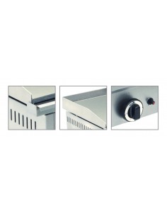 Fry top gas con piano liscio Cm 32.5 x 40 - Da banco 2