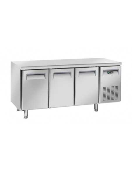 Mesa refrigerada - N. 3 puertas - cm 180 x 60 x 85 h