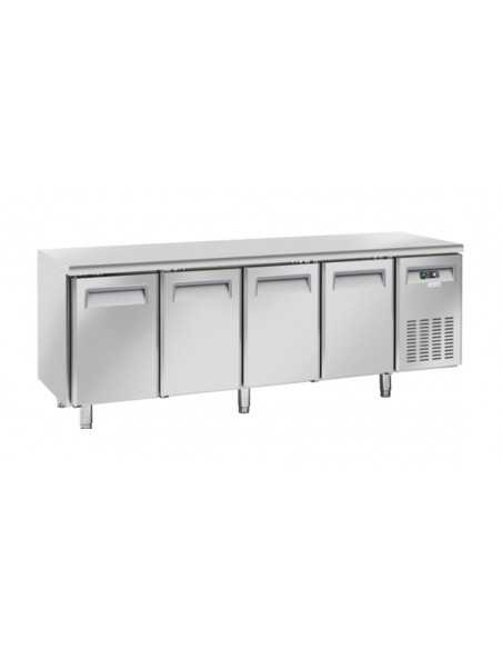 Mesa refrigerada - N. 4 puertas - cm 225 x 60 x 85 h