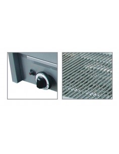 Parrilla de piedra lava - Grill con tondino - cm 78 x 68... 2