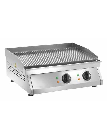 Fry top elettrico con piano rigato cm 59.5 x 40 Fry top elettrico con piano rigato cm 59.5 x 40