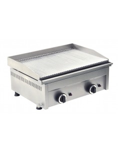 Gas fry top with smooth top Cm 58.5 x 40
