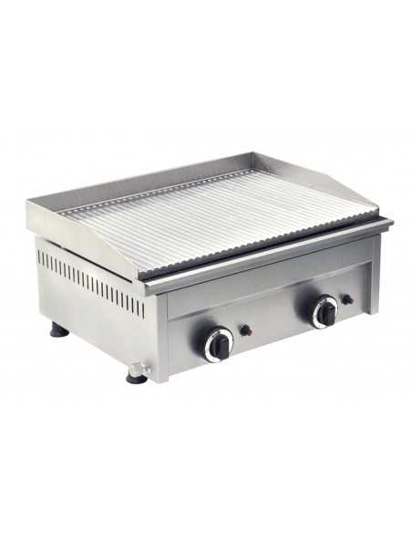 Fry top a gas con piano liscio Cm 58.5 x 40 Fry top a gas con piano liscio Cm 58.5 x 40