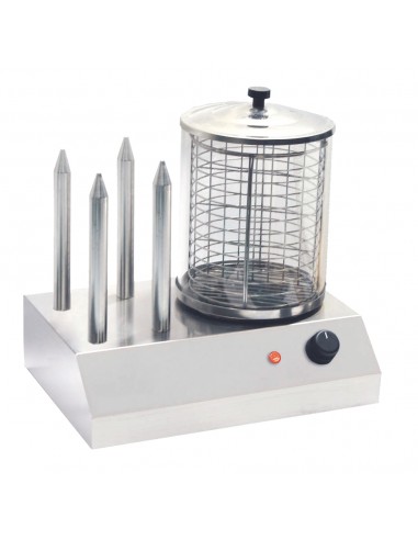 Hot dog machine - Stainless steel structure - N. 4 punches - cm 42 x 30 x 40 h