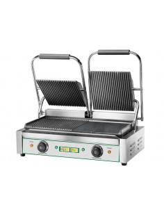 Electric plate - cast iron stove - double plate mixed - size cm 57 x 30.5 x 21 /50h
