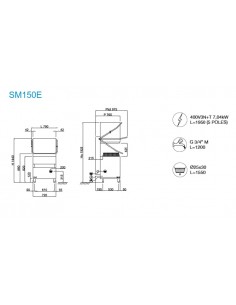 Lavapiatti a cappotta elettronica - Cesto cm 60x50 - cm... 2