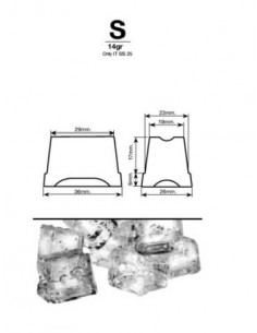 Fabbricatore di ghiaccio cubetto pieno con produzione 22-24 Kg in 24 ore 2