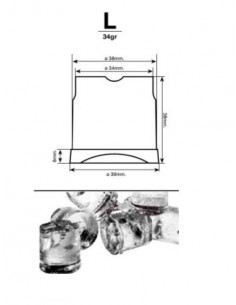 Full cube ice maker with production of 33-37 Kg in 24 hours 2