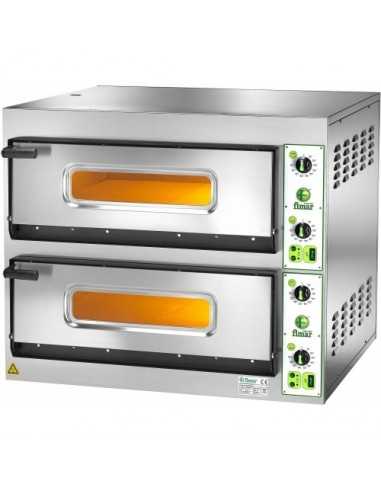 Electric oven - N. 4+4 pizzas - cm 90x 78.5 x 75 h