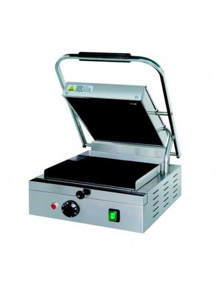 Plato vitrocerámico con superficie lisa y tapa acanalada - Plato mediano Plato vitrocerámico con superficie lisa y tapa acanalada - Plato mediano