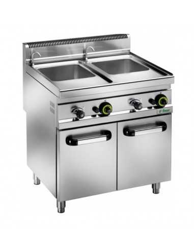 Cocina de gas - Capacidad Lt 25 + 25 - cm 80 x 70 x 104 h