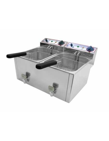 Electric fryer - Capacity liters 8 +8 - cm 53x 45 x 36h