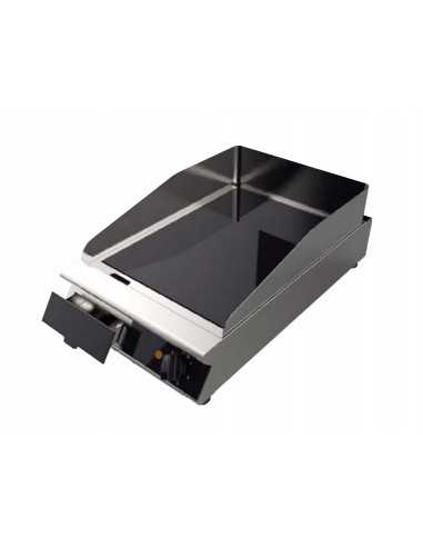 Fry top vetroceramica con piano liscio ad infrarossi cm 41 x 67 x 12 h
