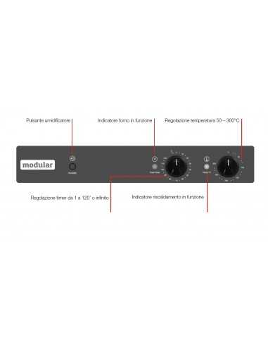 Forno elettrico - N. 4 x cm 43.3 x 33.3 - cm...