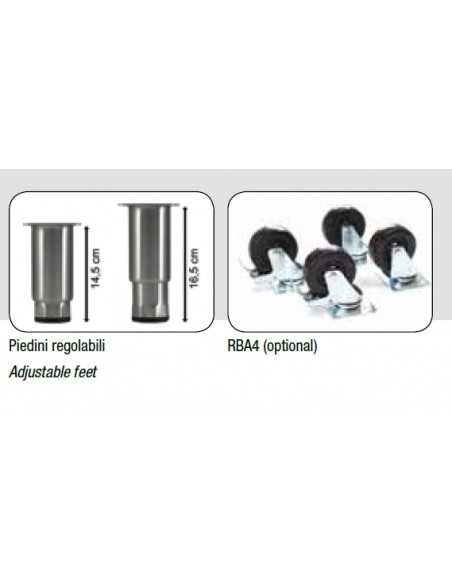 Armadio frigorifero - Temperatura -18 -22 °C - Capacità litri 1333 - cm 148 x 83 x 201 h