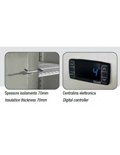 Refrigerator cabinet GN 2/1 - Glass door - Capacity 1333... 2