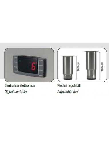 Tabla refrigerada - N. 4 puertas - cm 223 x 70...