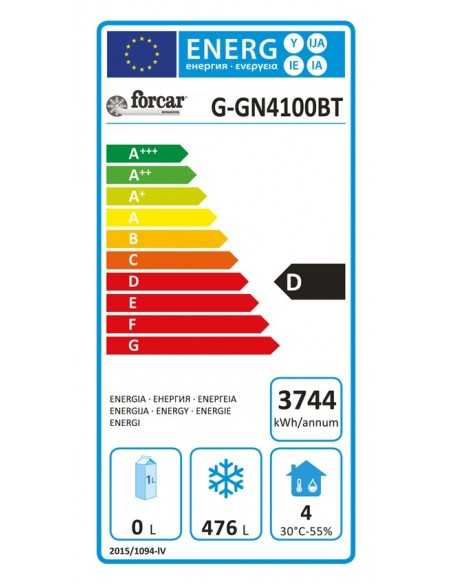 Tavolo refrigerato - N. 4 porte - cm 223 x 70 x 86 h