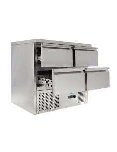 Pizza counter with 4 drawers - cm 90 x 70 x 85 h 2