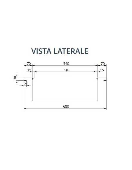 Baño termal picado - cm 73 x 68 x 20 h