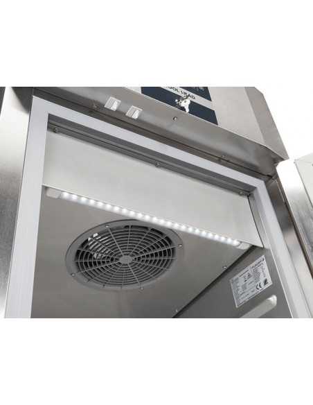 Refrigerated cabinet positive temperature +2°/ +8°C - Capacity Lt 1300 - cm 140 x 82 x 205 h