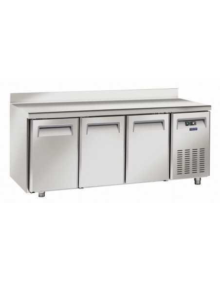 Tavolo refrigerato - Tropicalizzato - No gruppo - N. 3 porte - Alzatina - cm 181.5 x 70 x 95h
